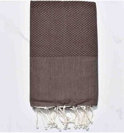 Beach Towel solid color chocolate