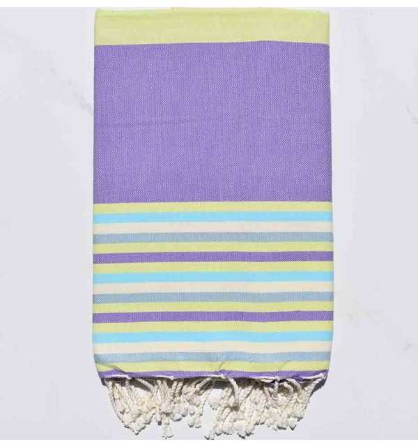 ziwane 5 colors violet with stripes beach towel 