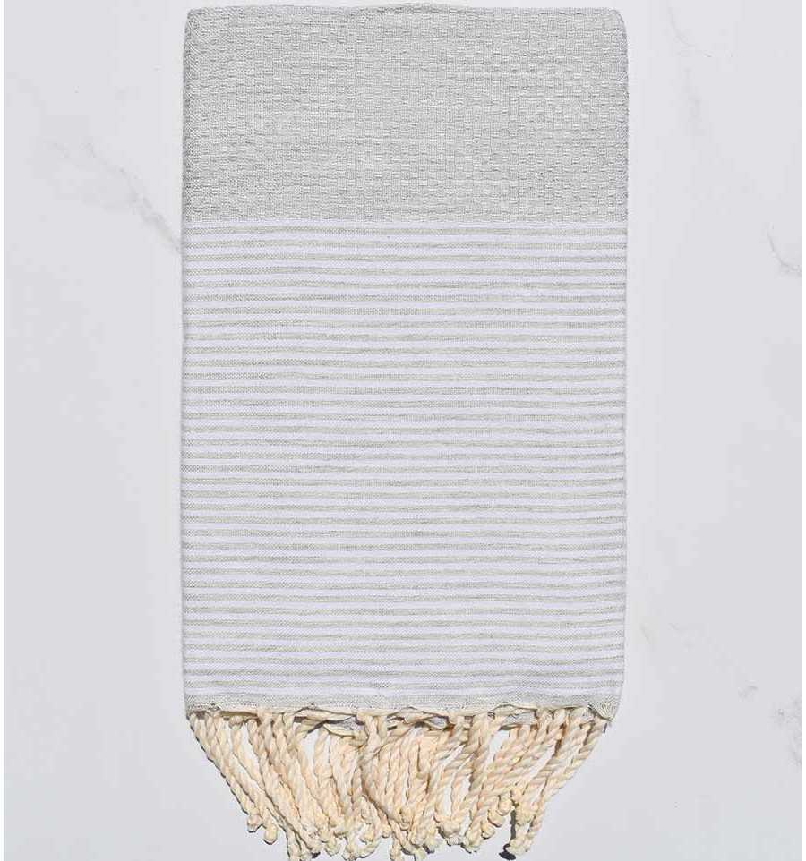 Honeycomb Light grey Fouta 