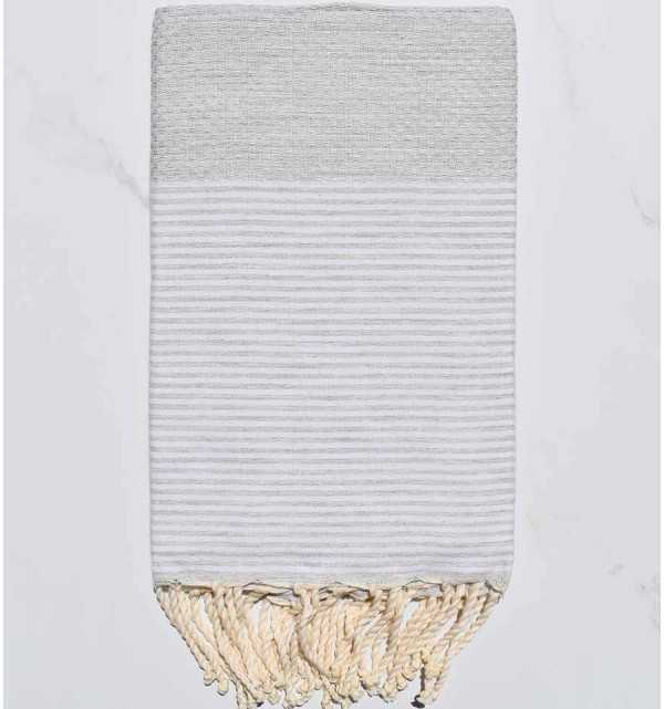 Honeycomb Light grey Fouta 