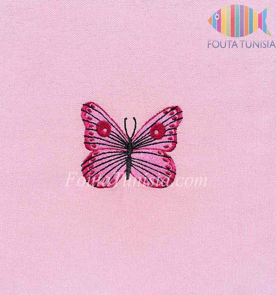 Personalized butterfly beach towel 