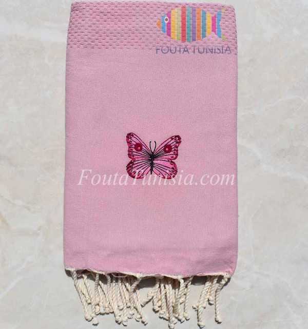 Personalized butterfly beach towel 