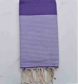 Honeycomb violet beach towel 