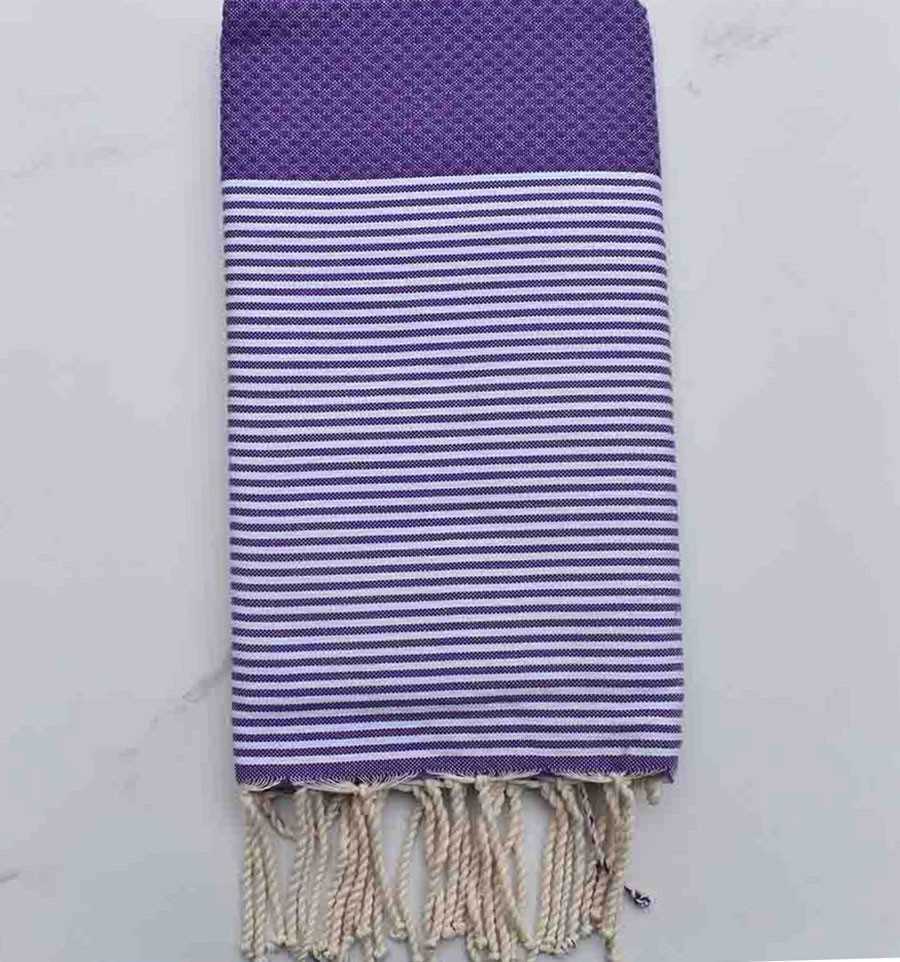 Honeycomb violet beach towel