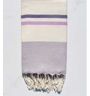 Purple and lilac chevron beach towel 