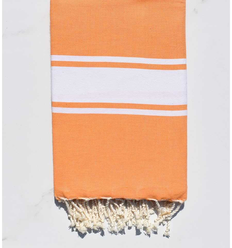 Light orange beach towel 