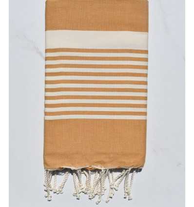 ocher brown arthur beach towel