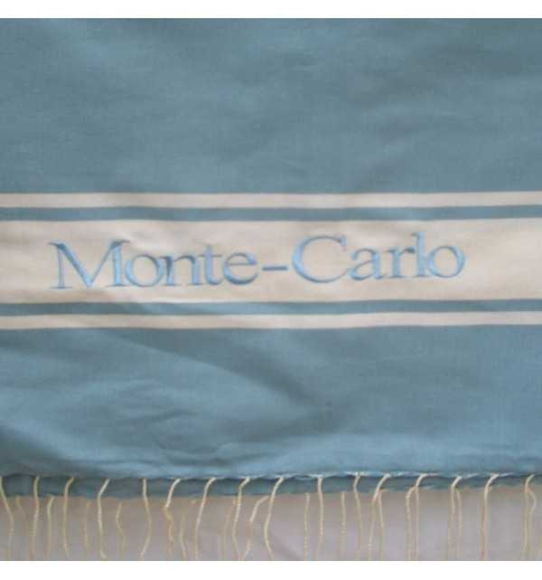 Monte-Carlo embroidered beach towel 