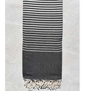 Black gray throw 2m * 2m 