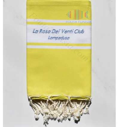  embroidered beach towel La Rosa Dei Venti Club LAMPEDUSA