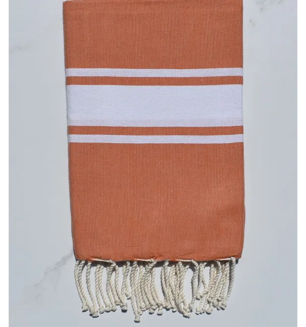 Flat Vivid tangelo Fouta 