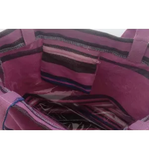 orchid, blue, Beach bag  2