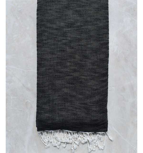 Black gray flamed throw 