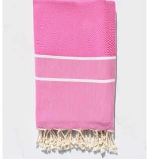 Candy pink chevron beach towel 
