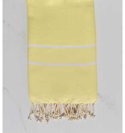 Light yellow chevron beach towel