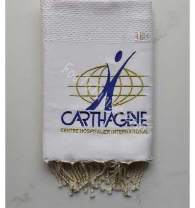  embroidered beach towel CARTHAGENE