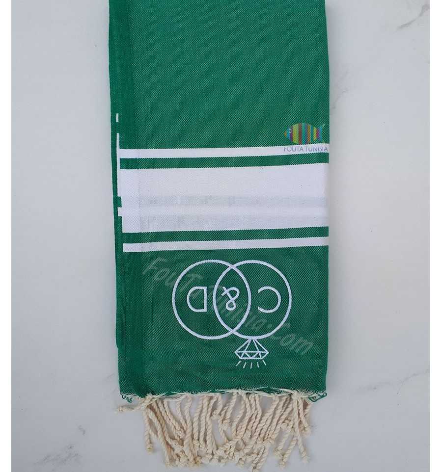 C & D Embroidered Beach Towel 