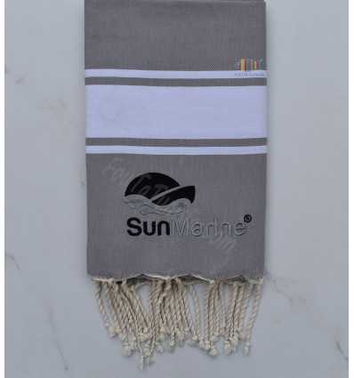 beach towel embroidered  Sun Marine