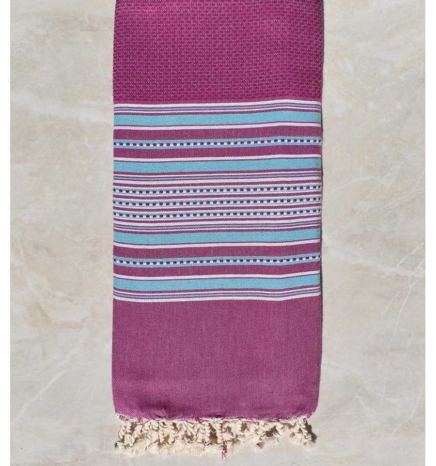 Throw arabesque purple and Light blue 