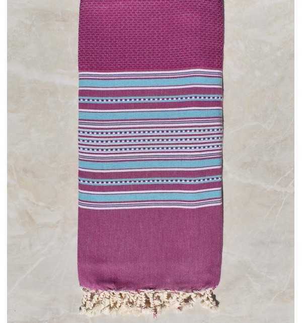 Throw arabesque purple and Light blue 