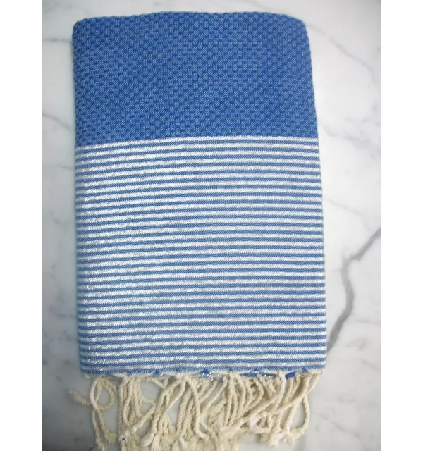 telo mare nido d'appe lurex blu 