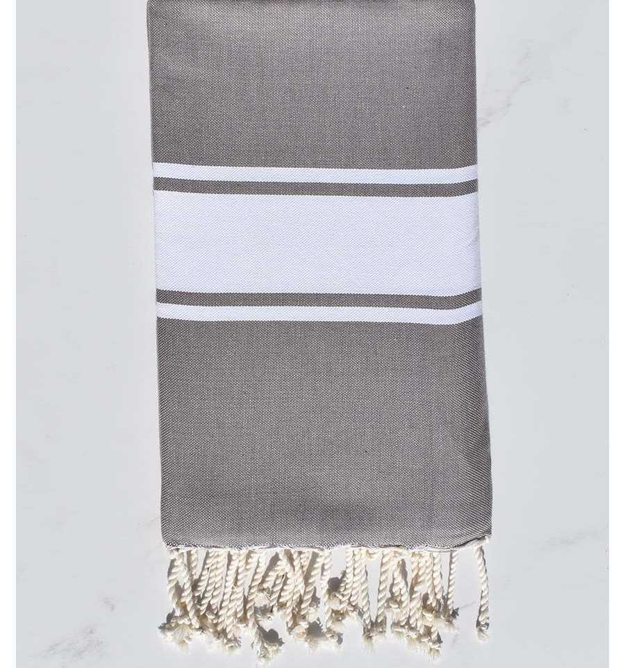 Flat taupe Fouta 