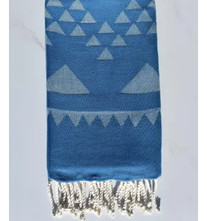 Bohemian beach towel blue duck  2