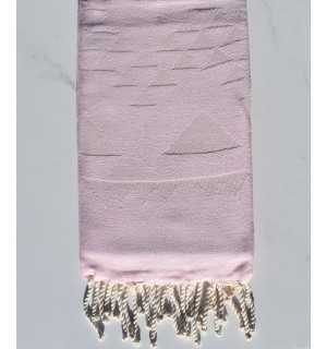 Bohemian beach towel light pink