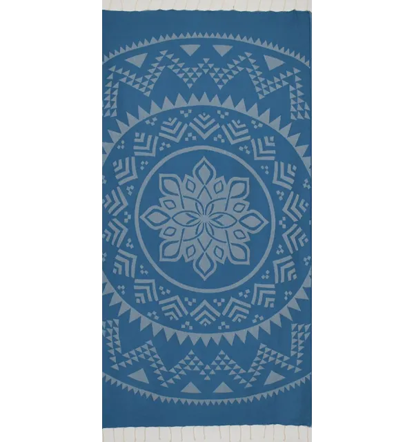 Bohemian beach towel blue duck 