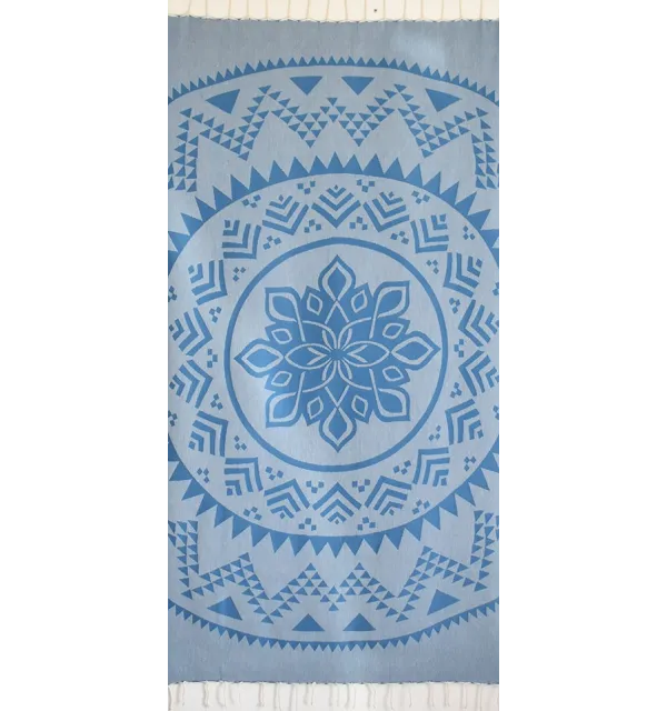 Bohemian beach towel blue duck 
