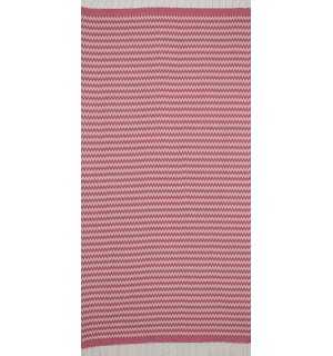 zigzag Carmine pink beach towel  2