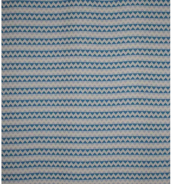 Beach towel zigzag ecru, Azure blue Mayan blue 