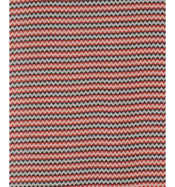 Beach towel zigzag White, bright red and black 