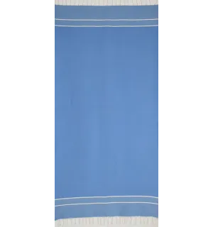 Light electric blue chevron beach towel  2
