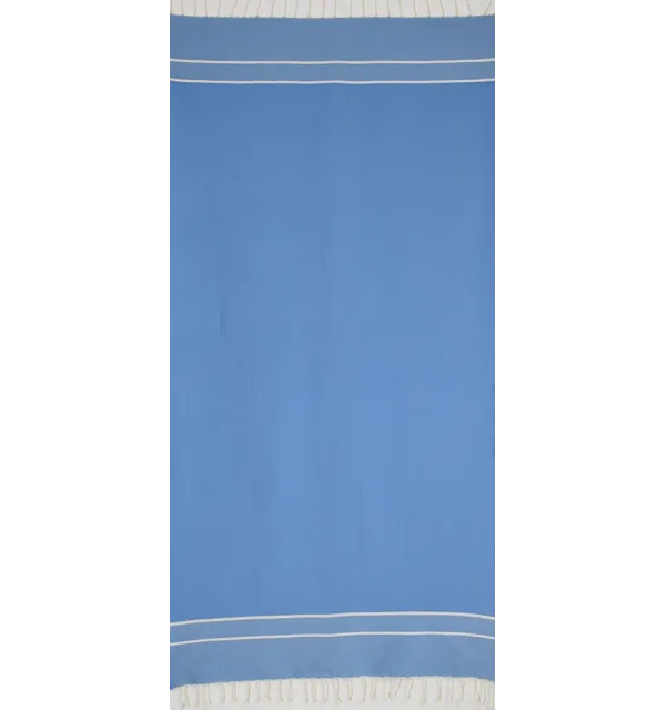 Light electric blue chevron beach towel 