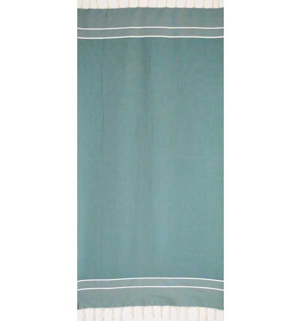 Chevron Grass green beach towel 