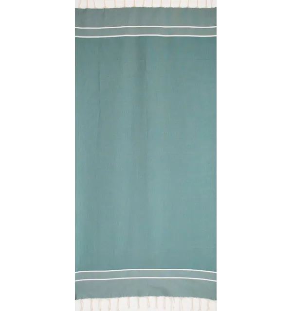 Chevron Grass green beach towel 
