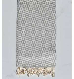 Beach towel butterfly gray taupe 