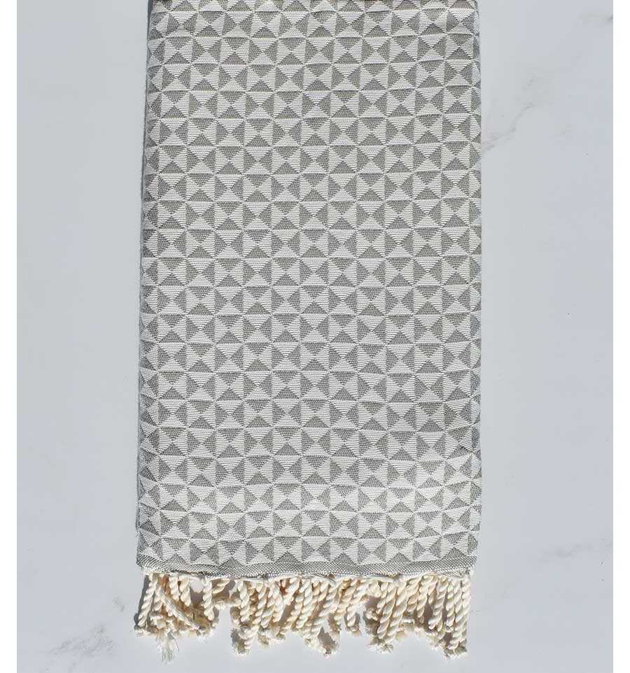 Beach towel butterfly gray taupe 