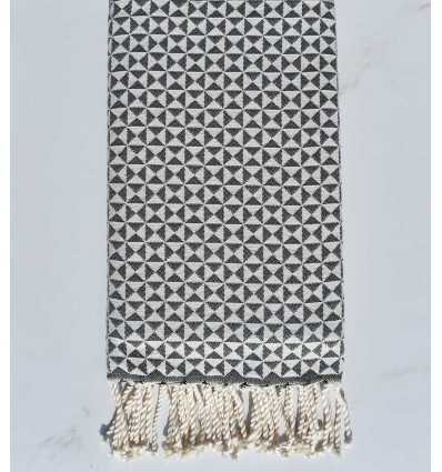 Beach towel butterfly charcoal grey