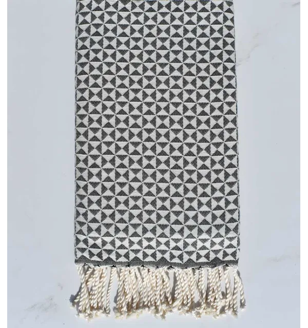 Beach towel butterfly charcoal grey 