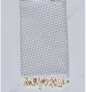 Beach towel butterfly light grey 