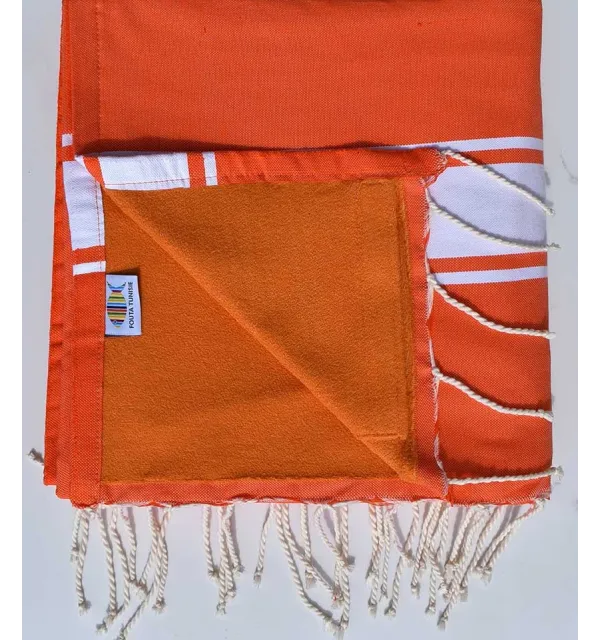 beach towel doubled sponge orange, apricot 
