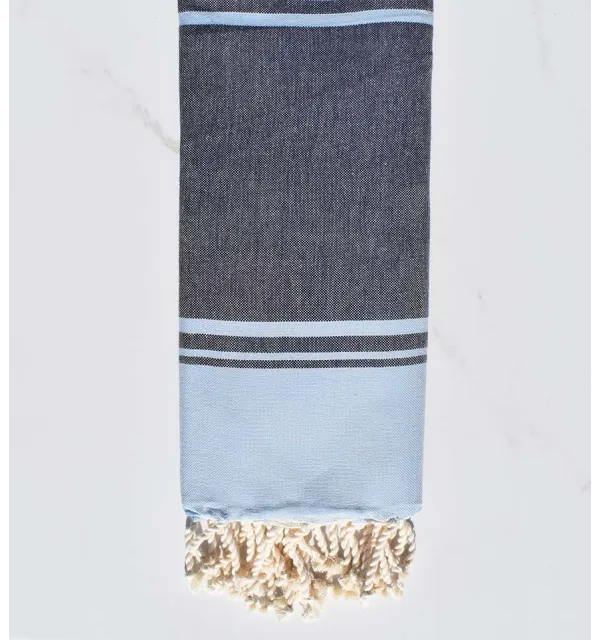 beach towel  RAF-RAF midnight blue and sky blue 