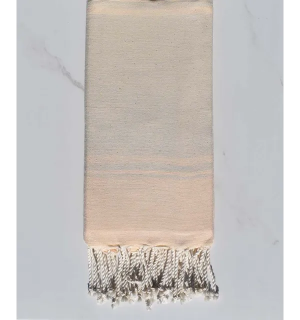 beach towel  RAF-RAF White cream and bisque 