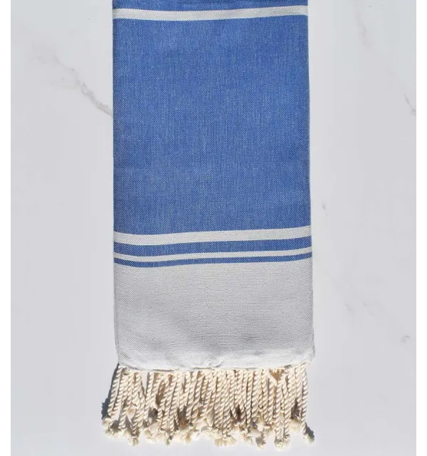 beach towel  RAF-RAF smoked blue and blue cornflower 