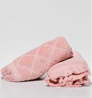 Towel ELYSSA salmon color 