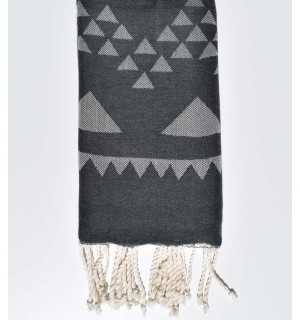 Beach towel bohemian slate gray 