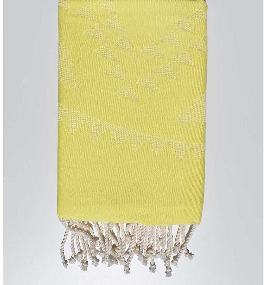 Beach towel bohemian yellow chartreuse