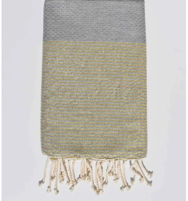 Lurex Honeycomb  light grey Fouta 
